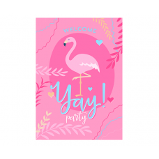 Плакат "Розовый фламинго"