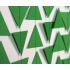 Гирлянда фигурная из мини-треугольников зеленого цвета
