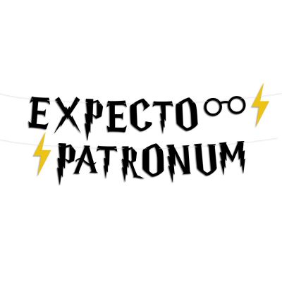 Гирлянда буквы "Гарри Поттер" expecto patronum