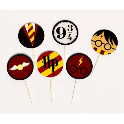 Топперы круглые "Гарри Поттер" HP, мини