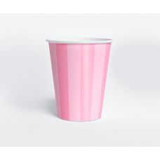 Стаканчик "Ванильное мороженое" розовая полоска