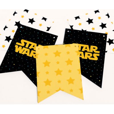 Гирлянда прямоугольная "Звездные войны" Star Wars и звезды