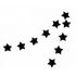 Сет гирлянд "Черные звезды. Серебряные мини-треугольники"