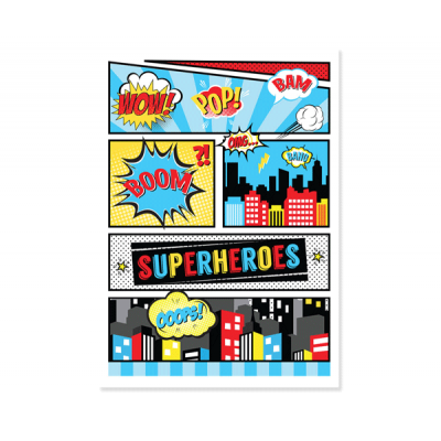 Плакат "Супергерои"