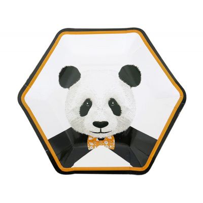 Тарелки "Панда" многоугольные