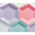 Тарелки бумажные одноразовые однотонные пастельного нежно-розового цвета
