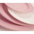 Тарелки розовые плиссе матовые